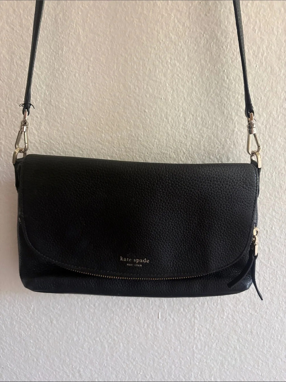 Kate Spade New York Grained Leather Flap Bag